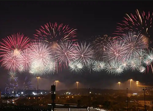 汉阴县焰火晚会